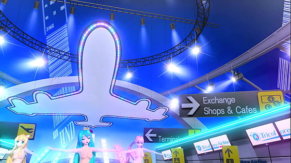Image Hatsune Miku, Rin & Luka Tricolore Airline Project diva Nude Mod Full Nude