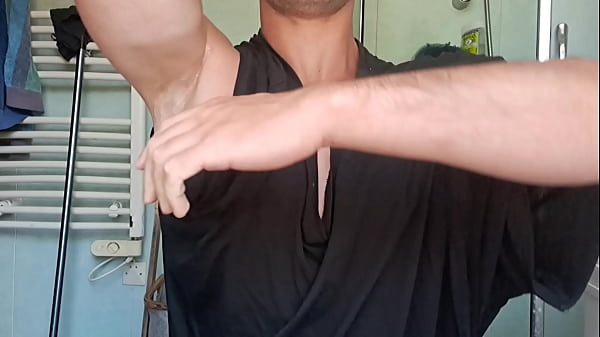 Image Armpit spit gay masturbation