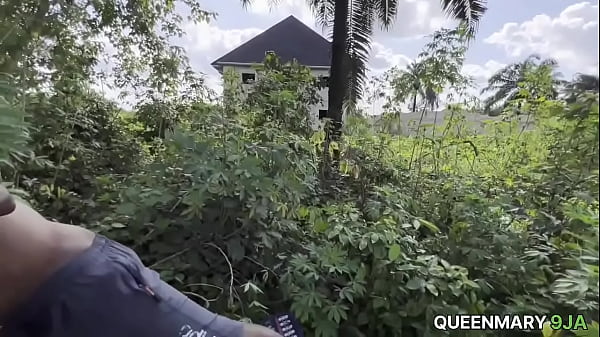 Image Hot ebony girl got fucked outside her husband's house