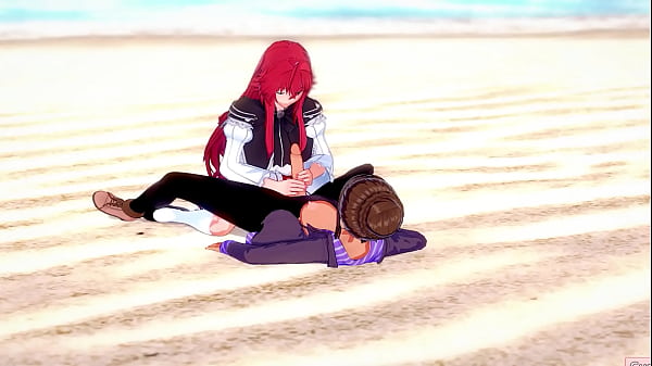 Image Hentai Rias Gremory getting fucked by a Futanari on the beach