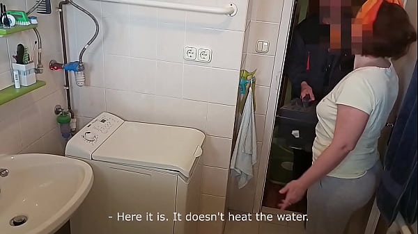 Image part1: Sexy, mature wife gets fucked by washing machine repairman - while husband sleeps. After waking up, unsuspecting husband fucks wife too.