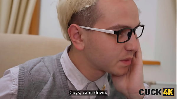 Image CUCK4K. Whore doesn&rsquo_t mind to suck a huge dick and look into her hubby&rsquo_s eyes