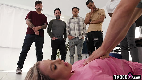 Image MILF nurse in an extreme double pussy fuck gangbang at work