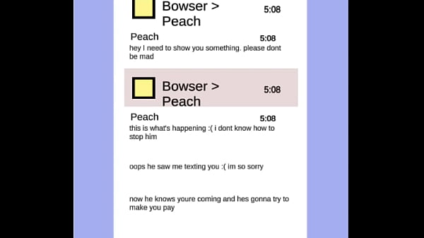 Image Bowser x Peach - Superstar Sexting (Alternate Kinky Route), NO COMMENTARY, game by DryBoneX