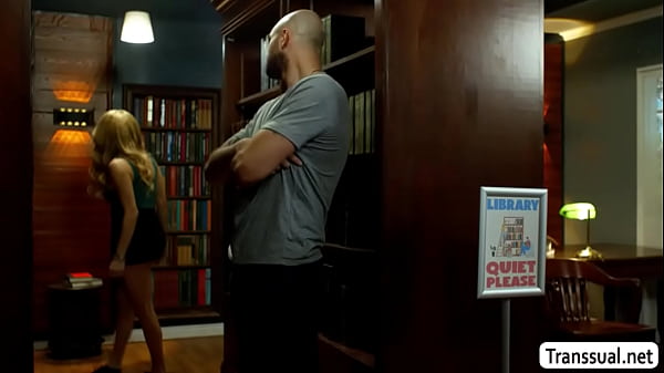 Image Free anal sex in the library with TS librarian