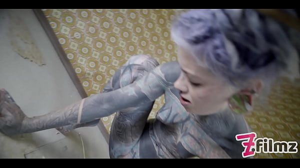 Image Alternative TATTOO model masturbating with big toy