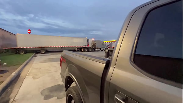 Image trucker Married girl suck my dick in the parking lot like a lot lizard she a truck stop slut