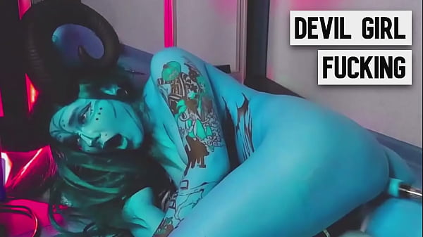 Image Tattooed Blue Slut With Huge Tits Gets Fucked Hard by Machine