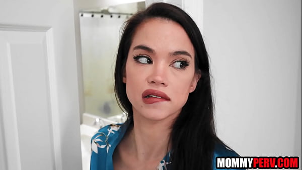 Image My asian stepmom was spying on me in the shower! | MommyPerv
