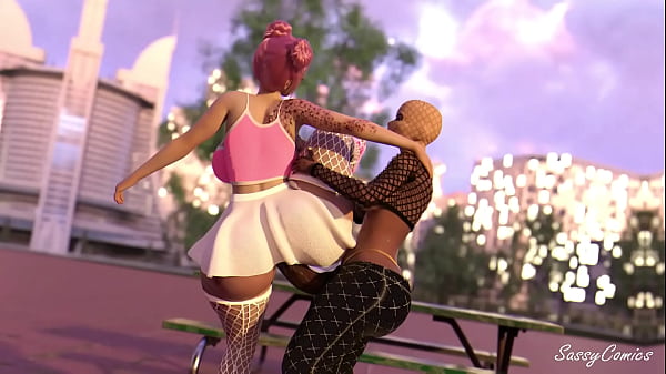 Image Thot skip school to fuck Ebony futa girlfriend in central park