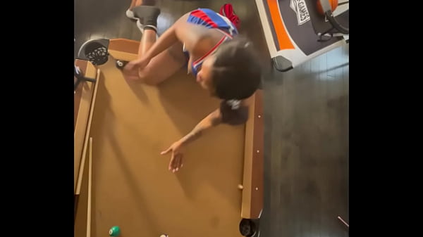 Image Cheerleader fucks at the pool hall