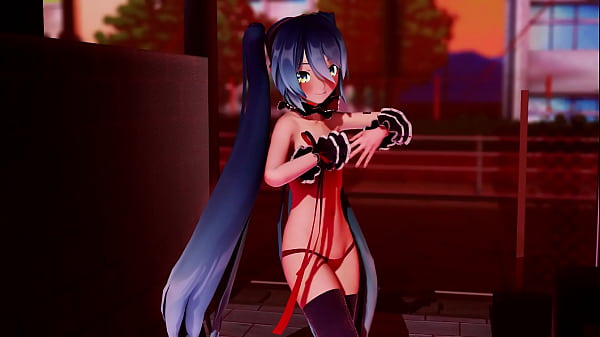 Image Hatsune Miku Dared To Strip In Public - Apple Pie MMD by Stranger MMD
