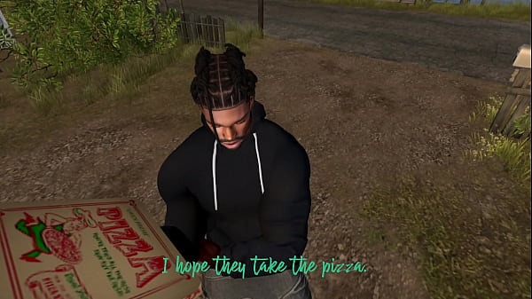 Image Second Life Black pizza delivery man fucks white woman