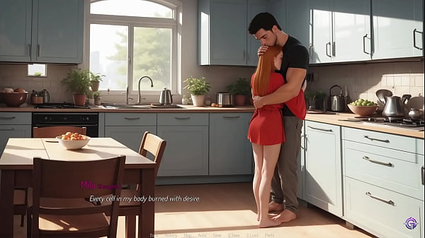Image Hot Wife Gives Me Wet Sloppy Blowjob In Kitchen - 3D Hentai Animated Porn - Mila AI