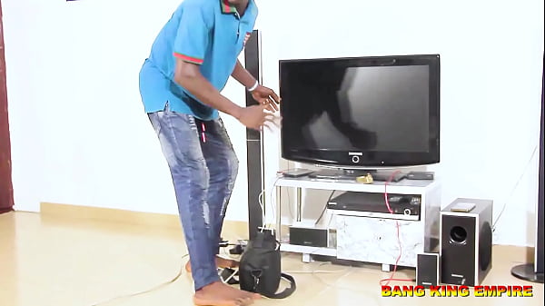 Image Horny African wife Mercy Ejiofor fucked her electrician who can to fixed spoiled television