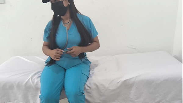 Image Big ass and busty nurse masturbates her juicy pussy in the hospital, real homemade amateur