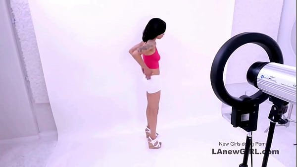 Image Tiny brunette gets fucked at a modeling audition