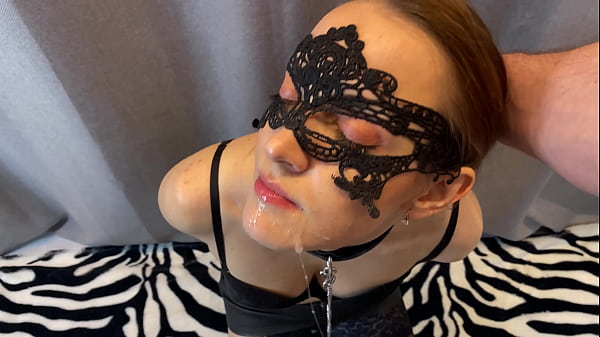 Image submissive fucking of the slobbering throat of a beautiful slut on a chain