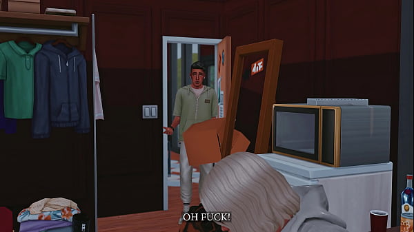 Image MUSCULAR FUTA WITH HUGE COCK FILLS FRESHMAN VIRGINS WITH CUM - SIMS 4