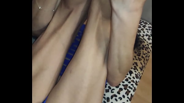 Image Slut in sexy blue dress