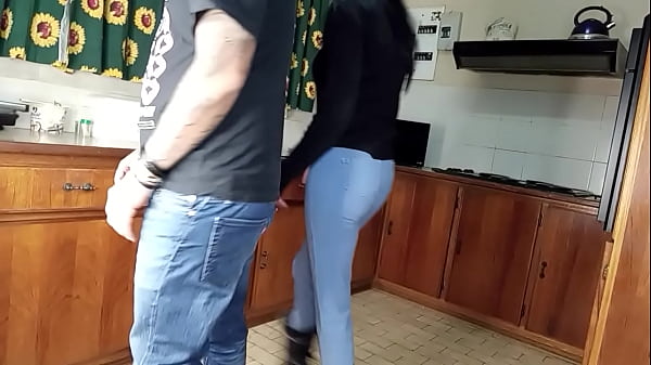 Image Quickie kitchen fuck standing sex