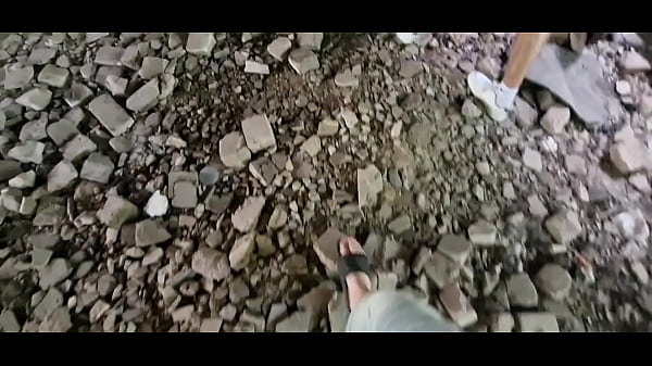 Image Got lost in the ruins and fucked bareback in the ass to hot cum .