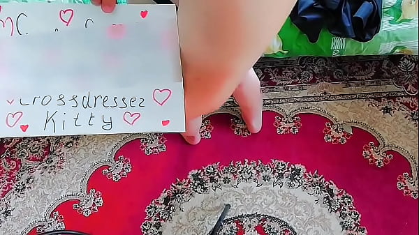 Image SELF ASS SPANKING Hot Blonde Housewife Ladyboy Kitty Crossdresser Sissy Shemale Cosplayer Influencer