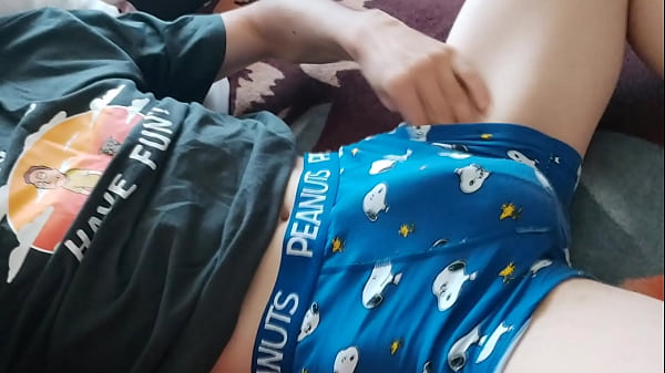 Image Horny Stepson Strokes His Big Cock When Daddy Is Not Home