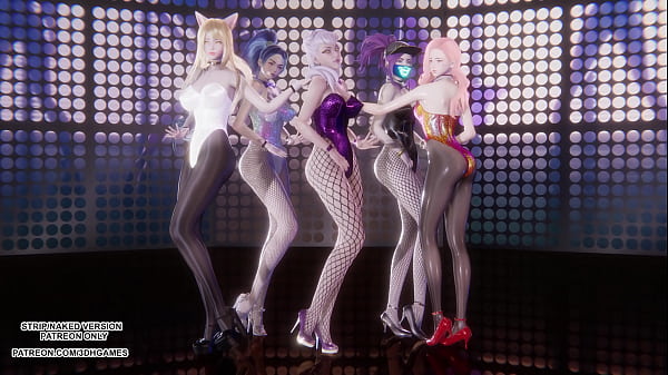 Image [MMD] EXID - Up & Down Ahri Akali Kaisa Evelynn Seraphine Hot Kpop Dance League Of Legends Hentai