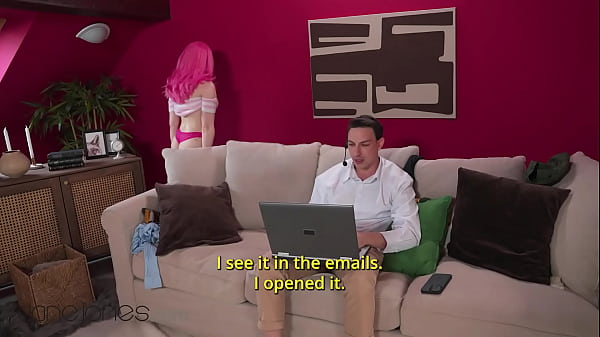 Image Dane Jones Pink hair girlfriend Evie Rees gives cheating boyfriend hot blowjob best sex of his life