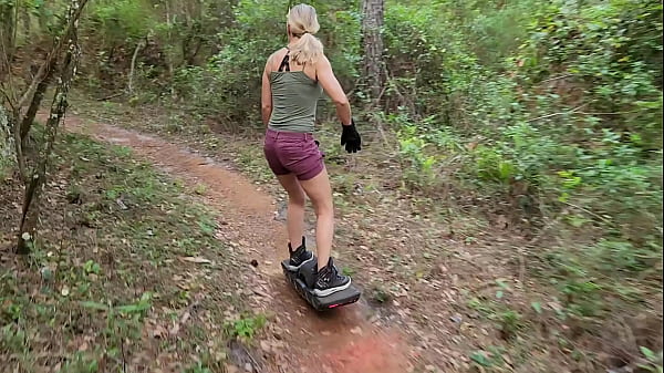 Image Dana Star and Stan ride Onewheels naked in the woods and have sex