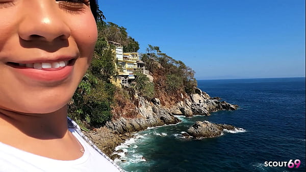 Image Natural Saggy Tits Latina Beach suprised with Anal Sex by old German Tourist at First Date