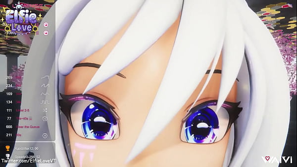 Image Hentai Vtuber Elfie Love plays w/ toys & squirts while you milk her tits and cum on them
