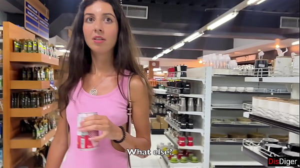 Image Cumwalk in Public Supermarket - Facial Fetish Outdoor Blowjob