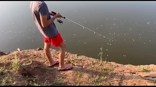 Image A young schoolboy near the highway gave his hole to be fucked to cum , gave up fishing to fuck .