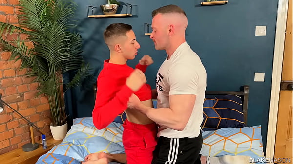 Image BlakeMason: Big man Alby O Toole owns smooth twink Jonny Monteros tight holes
