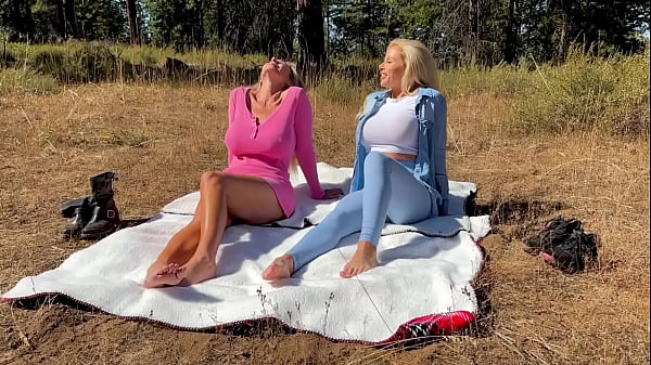 Image Two Hot Milfs Seduce A Hiker To Take His Cum