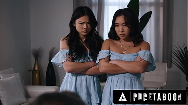 Image PURE TABOO Asian Stepsisters Lulu Chu & Kimmy Kimm Fulfill Their Stepdad's Doppelganger Fantasy