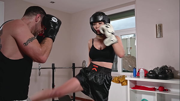 Image FREE Scene - Venera Maxima Turns Boxing Lesson Into A DP Workout With 2 Studs GP2780