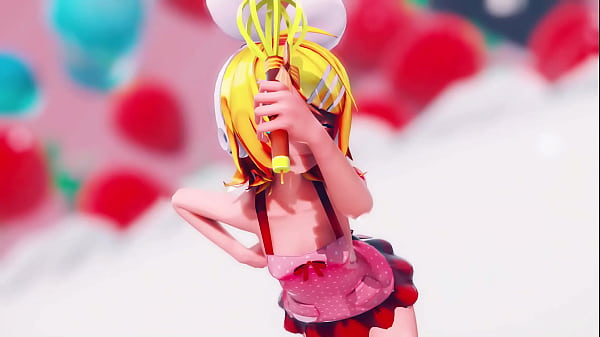 Image The cute idol Kagamine Rin sings you a song while naked  - By [AsteriskMMD]