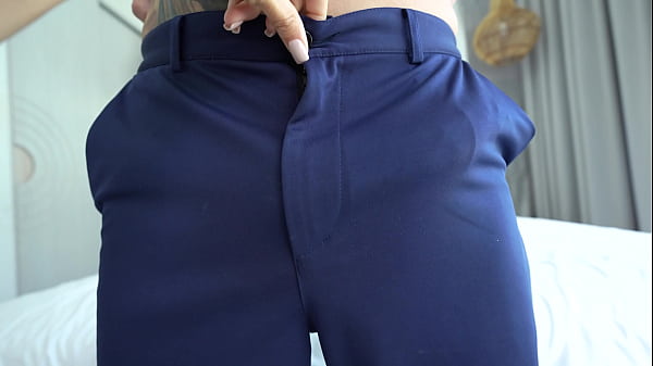 Image Secretary jerks off and sucks boss's huge cock in hotel! Female POV, cum play!