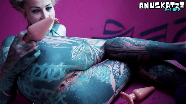 Image Solo ANAL fisting - Toys and Plugs for Tattoo Girl - Asshole streching