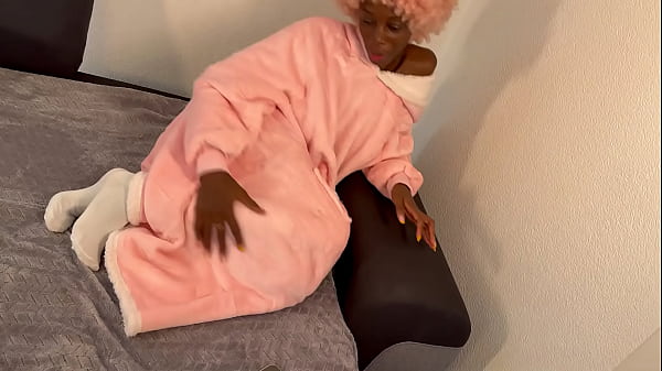 Image HOT Black Girl Anal Play and gets Anal Creampie from her White Daddy