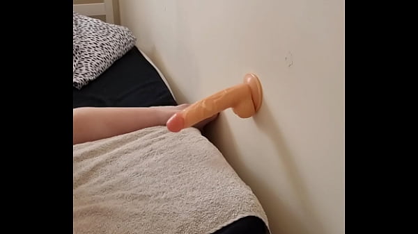 Image Sissy walllrides her big dildo