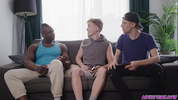 Image Three friends are jerking off together! Harrison Feels, Ezrah Mahomes, and Troy River not only jerk off together but start fucking each other too!
