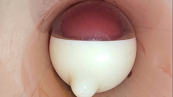 Image The camera in the deep pussy records a huge ejaculation of sperm into the condom