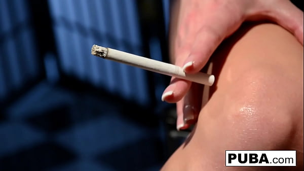 Image Victoria shows off her long legs and great ass while smoking