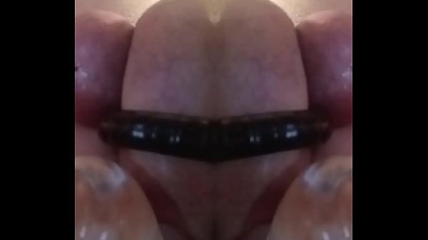 Image Mirranuz M79 20250518&euro_ 16m PRECUM drips on Glass Beaded Plug Ram up my Anus DP with my cock also Fucking my Ass