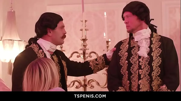 Image Hot TS Aubrey Kate gets fucked by her two horny butler!