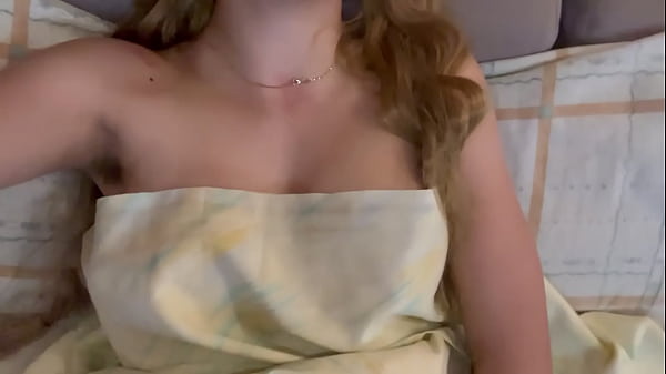 Image Real morning masturbation of a cute blonde in her stepdad's cabin